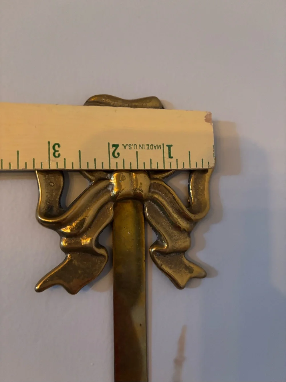 Brass Bow Wall taper candle holder Sconce gold